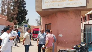 عامل قلعة السراغنة يتفقد ضحايا حادثة السير بمستشفى السلامة (صور)