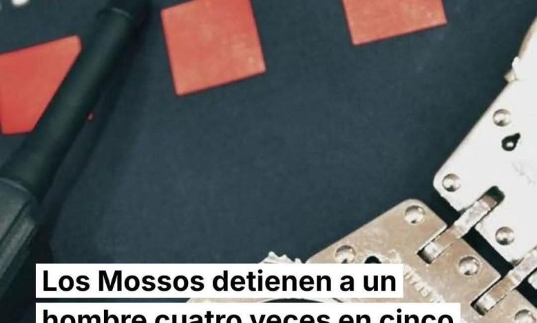 برشلونة.. الشرطة الكتلانية تلقي القبض على لص أربع مرات في خمسة أيام… ويتم إطلاق سراحه
