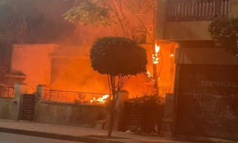 حريق يأتي على فيلا مهجورة قرب محطة القطار بفاس